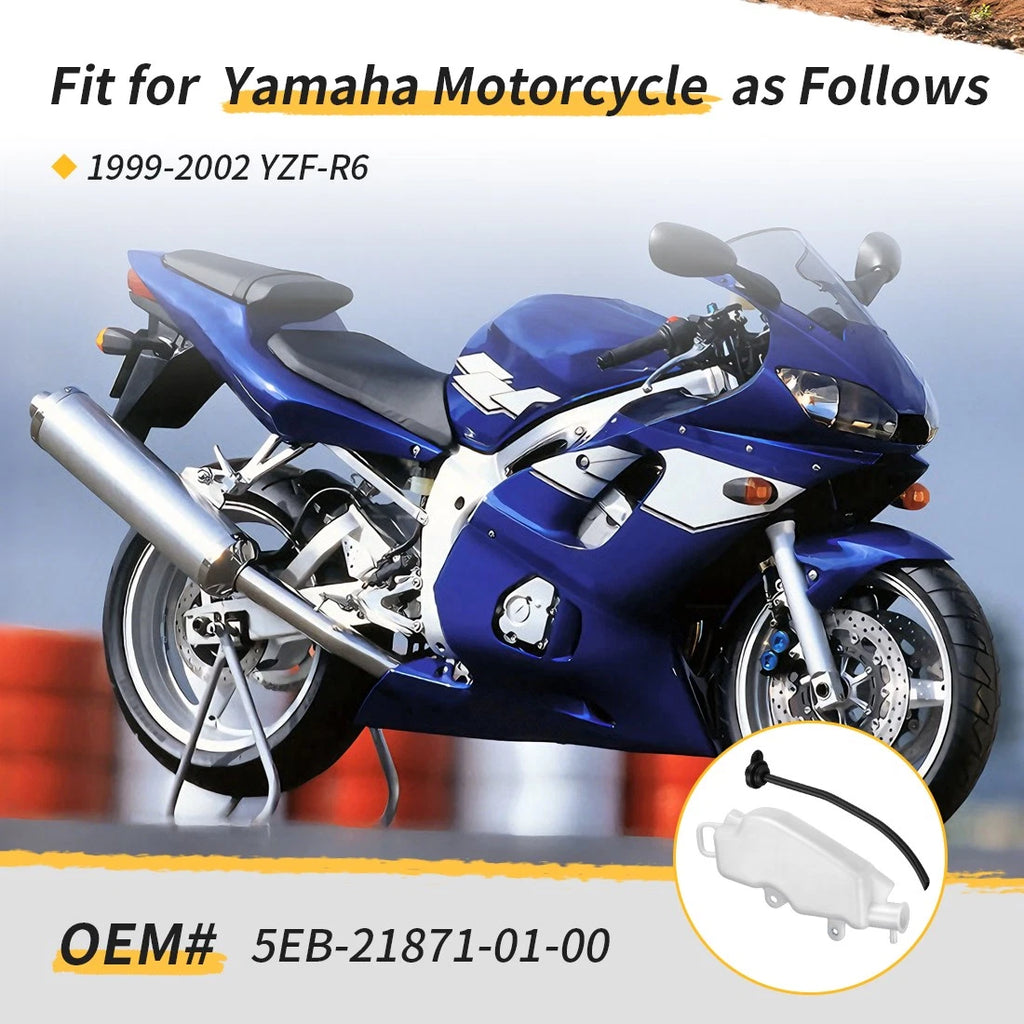 Radiator Coolant Overflow Reservoir Bottle for Yamaha YZF-R6 (1999–2002)