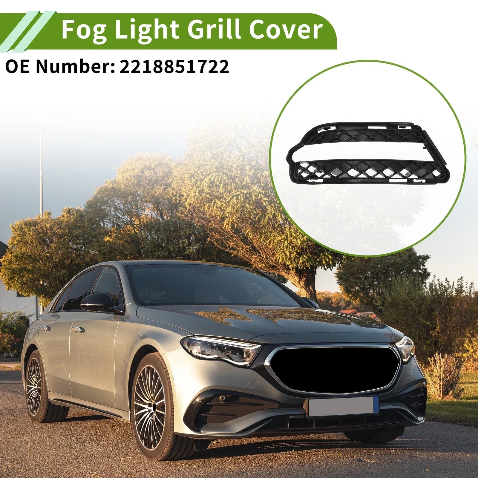 Front Left Fog Light Grill for Mercedes Benz S-CLASS (2006-2013)