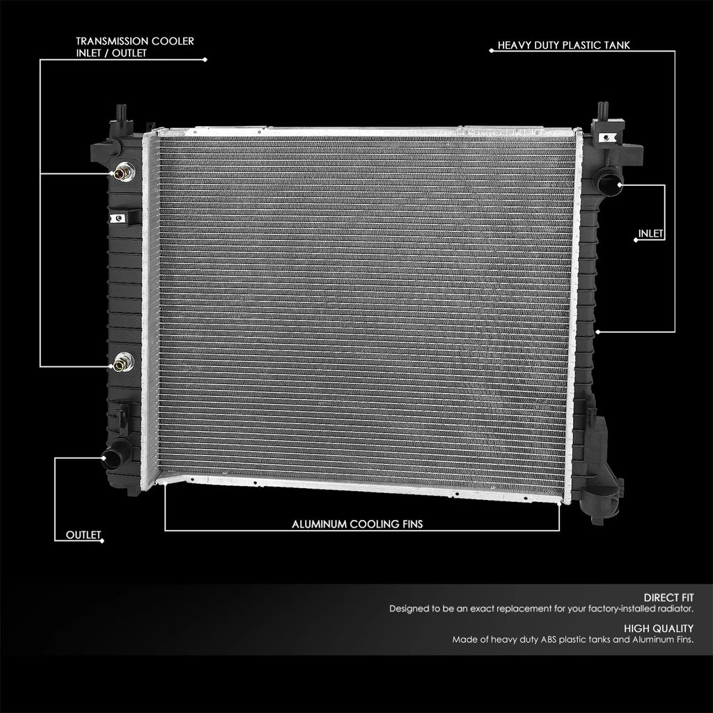 Aluminum Replacement Radiator DPI 13240 for Cadillac SRX Saab 9-4X (2010–2011)