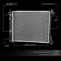 Aluminum Replacement Radiator DPI 13240 for Cadillac SRX Saab 9-4X (2010–2011)