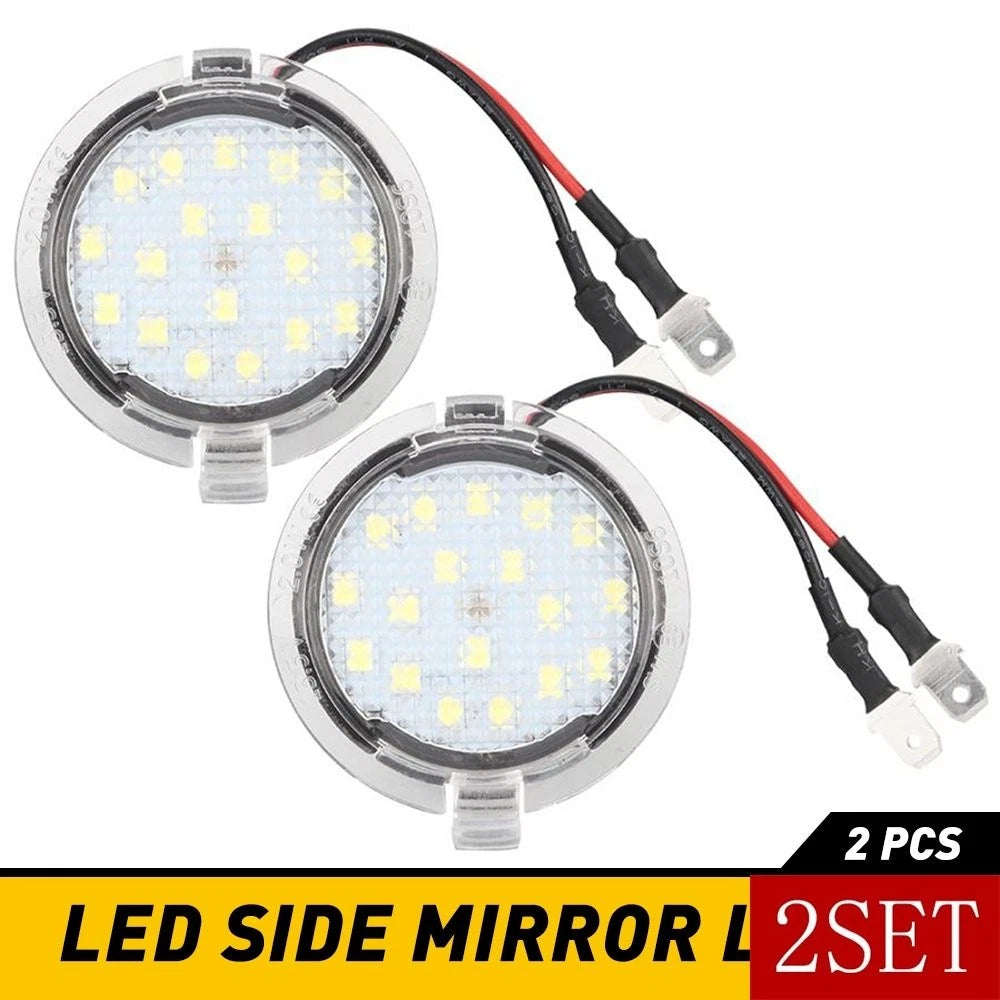 Set of 2 6000K LED Side Mirror Puddle Lights for Ford Explorer Expedition (2011–2023)