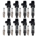 Set of 8 Ignition Coils & Spark Plugs for Cadillac SRX (2007–2009)