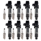 Set of 8 Ignition Coils & Spark Plugs for Cadillac SRX (2007–2009)