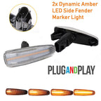 Amber LED Front Side Marker Signal Lights for Mitsubishi Lancer EVO X