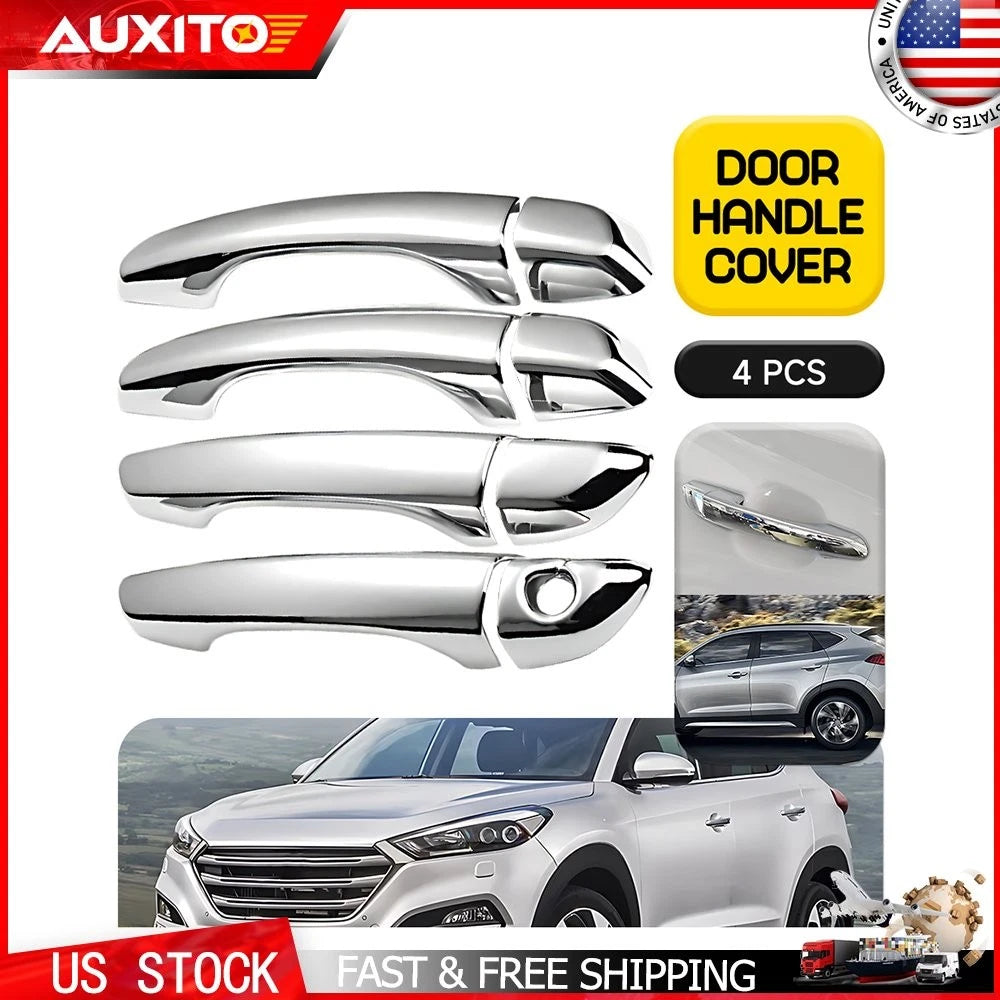 Chrome Door Handle Cover Set for Hyundai Tucson (2016–2021)