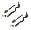 Set of 2 Front Steering Tie Rod End Assemblies for BMW E46 E85 E86