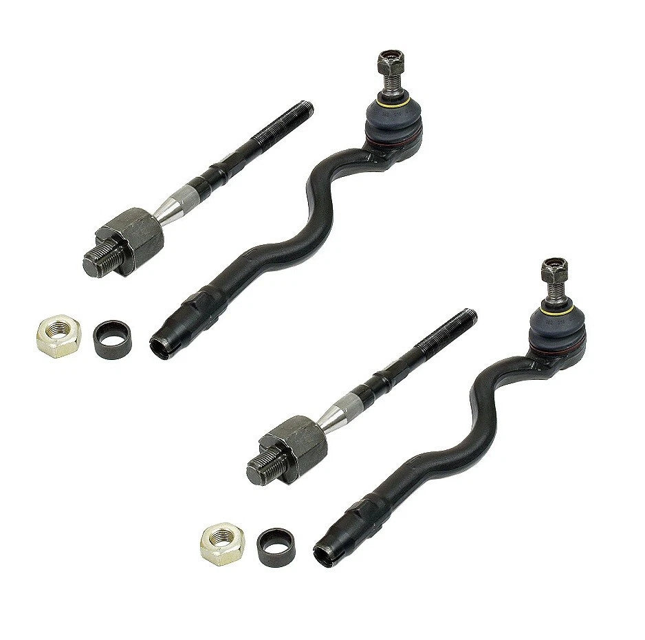 Set of 2 Front Steering Tie Rod End Assemblies for BMW E46 E85 E86