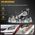 Headlight Assembly for Honda Accord 2008–2012 Black Housing Pair