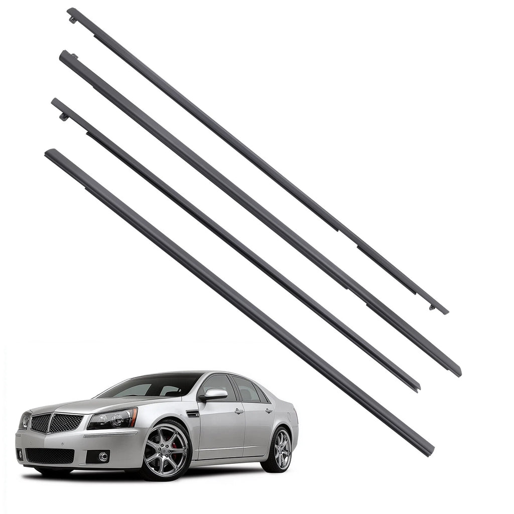 Set of 2 Lower Door Window Reveal Molding Weatherstrip for Pontiac G8 (2008–2009)