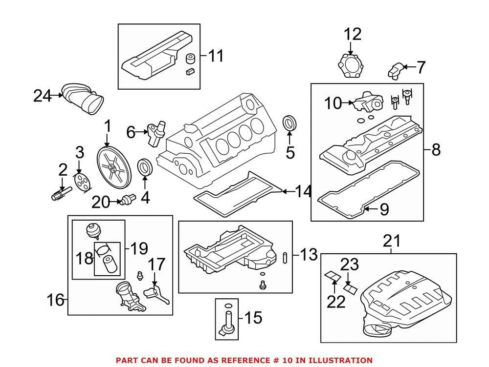 Engine Crankcase Vent Valve for BMW (11157848155)