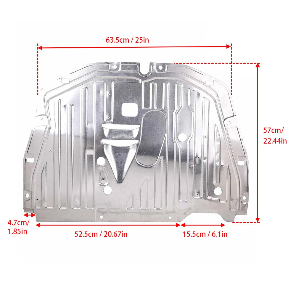 Front Skid Plate for Honda Civic (2016–2021) Engine Guard Cover Al Alloy