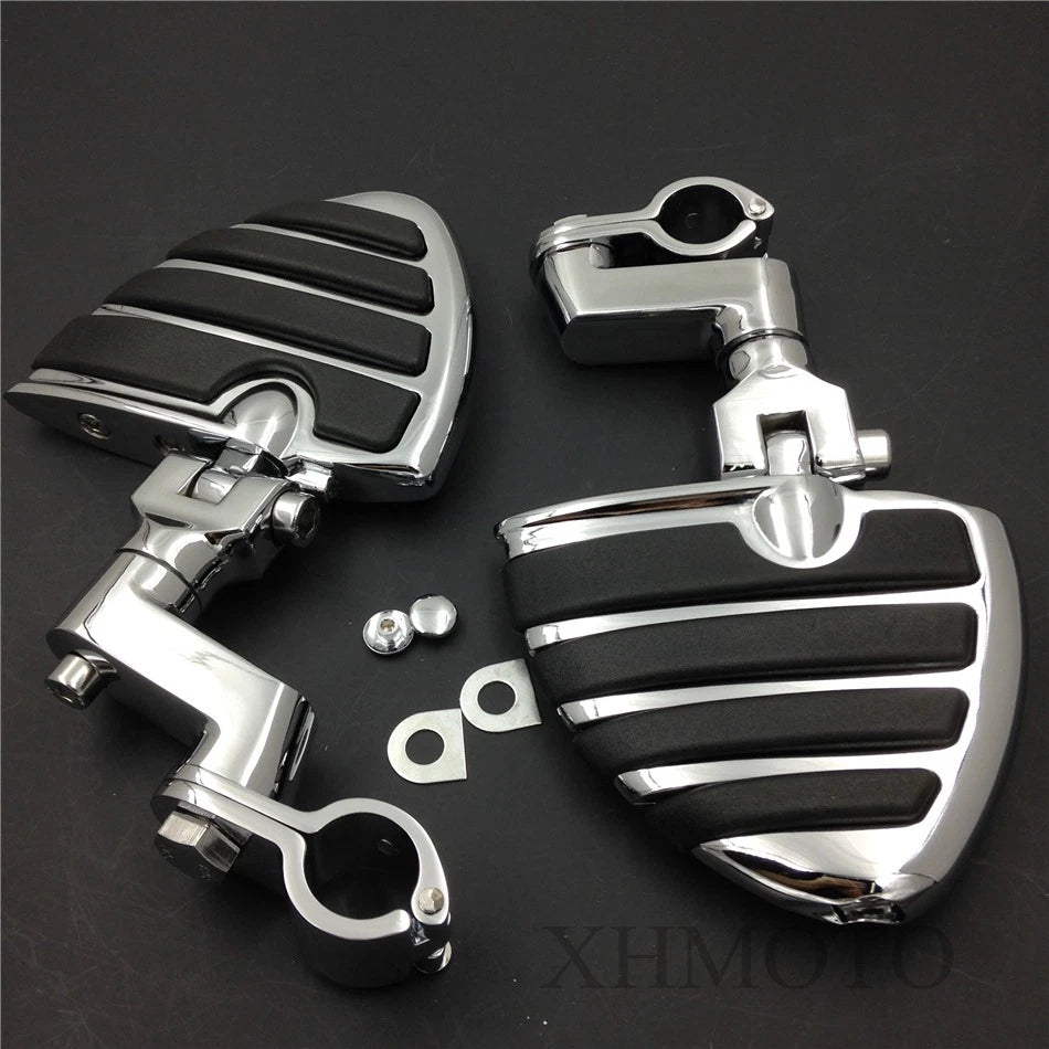 1.5" Wing Footpegs Male Mount Clamps for Honda GoldWing GL1100 GL1200 GL1500 GL1800