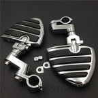 1.5" Wing Footpegs Male Mount Clamps for Honda GoldWing GL1100 GL1200 GL1500 GL1800