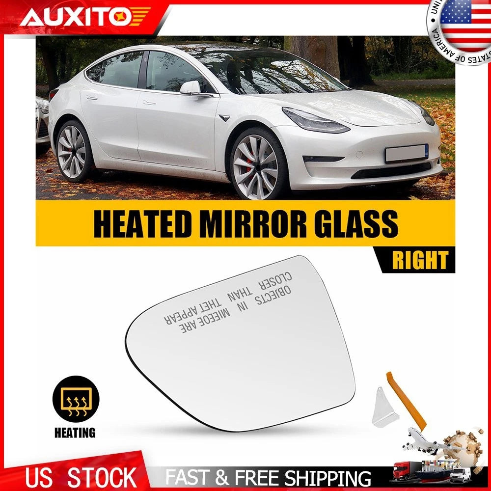 RH Heated Mirror Glass for Tesla Model 3 (2017–2023) OE TA1325101