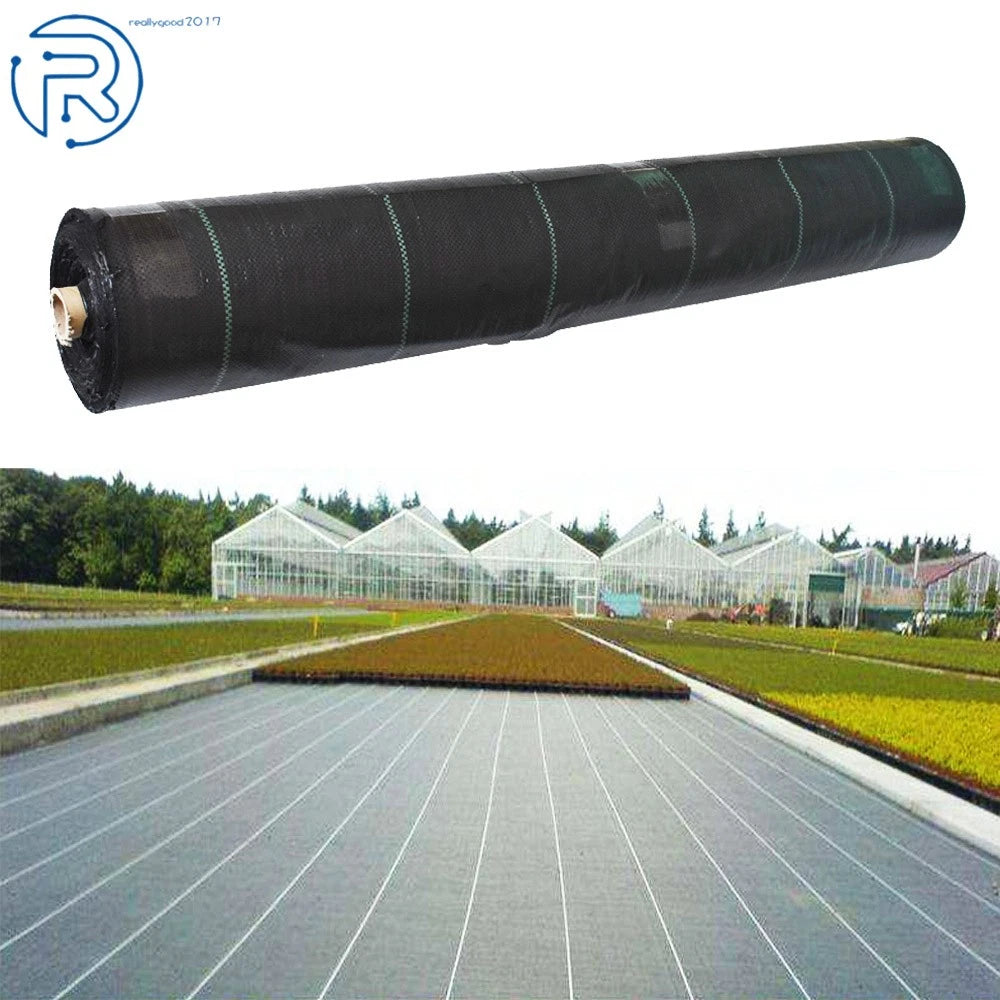 Set of 4 Polypropylene Weed Barrier Fabric for Landscape Gardening