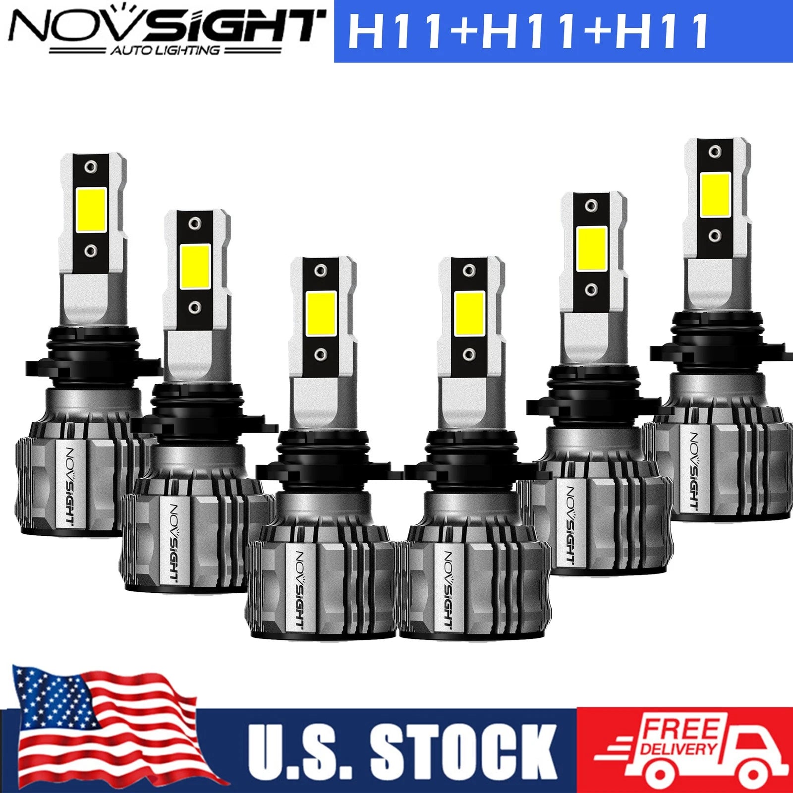 6X H11 LED Headlight Kit Bulbs for Chevrolet Impala Limited (2014–2016)
