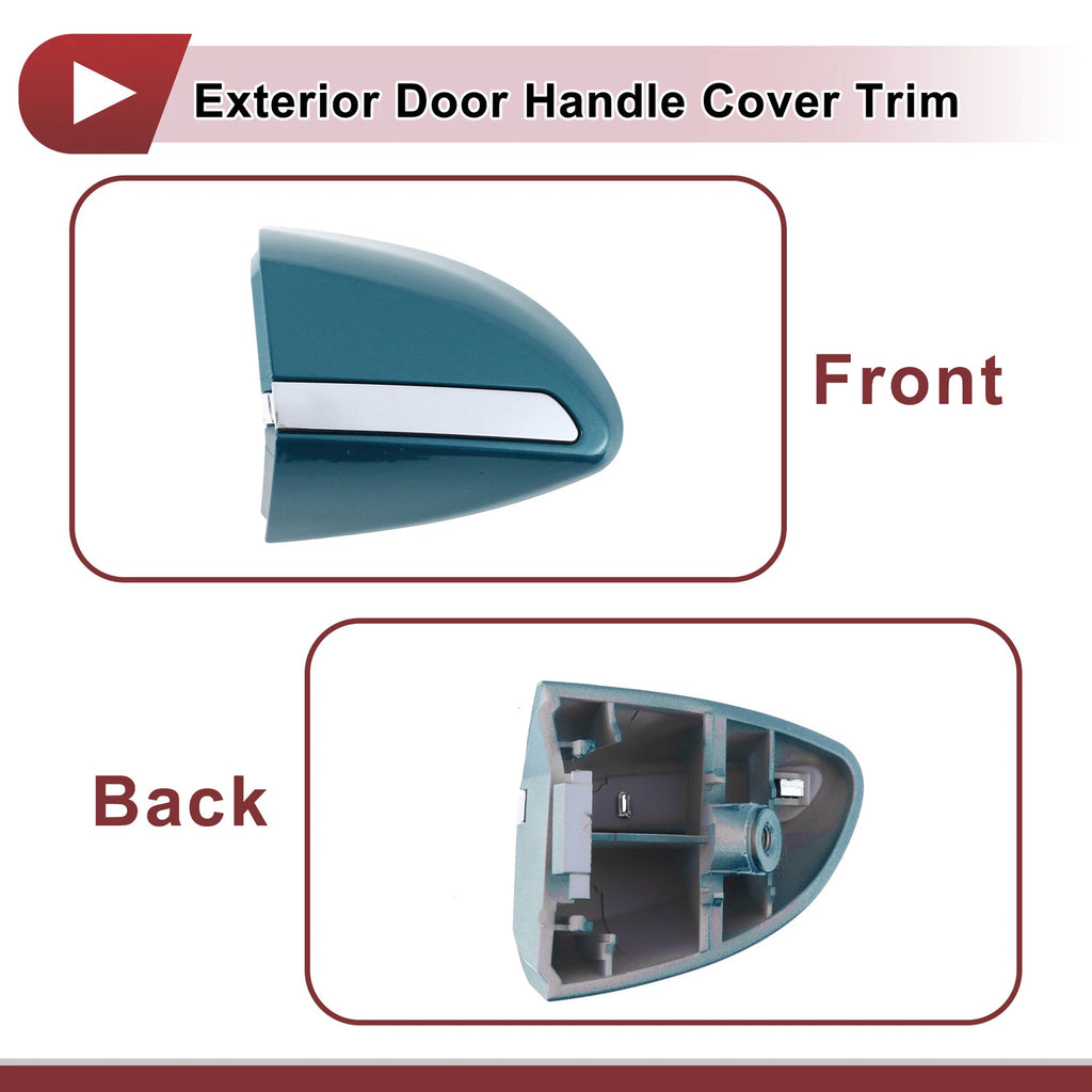 Exterior Door Handle Cover Trim for Toyota Corolla (2014–2018) Light Blue