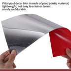 Set of 2 Door Pillar Window Trim for BMW i4 (2022–2024) Silver Tone