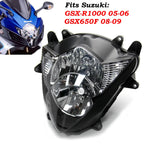 Front Headlight Lamp Assembly for Suzuki GSXR1000 (2005–2006), GSX650F (2008–2009)