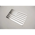 1pc Polished Stainless Steel Driver Side Flag Emblem - ACC3738