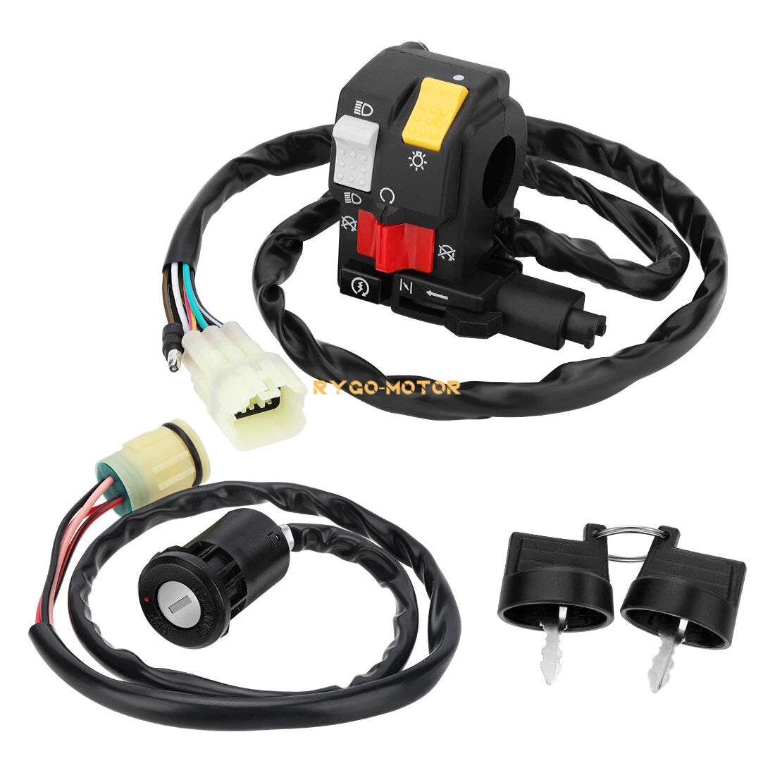 Handlebar & Key Switch Kit for Honda Foreman 450 TRX450FM 4x4 (1998–2004)