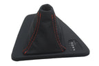 Automatic Shift Boot for BMW E90 (2005–2013) - Leather Synthetic, Red Stitch