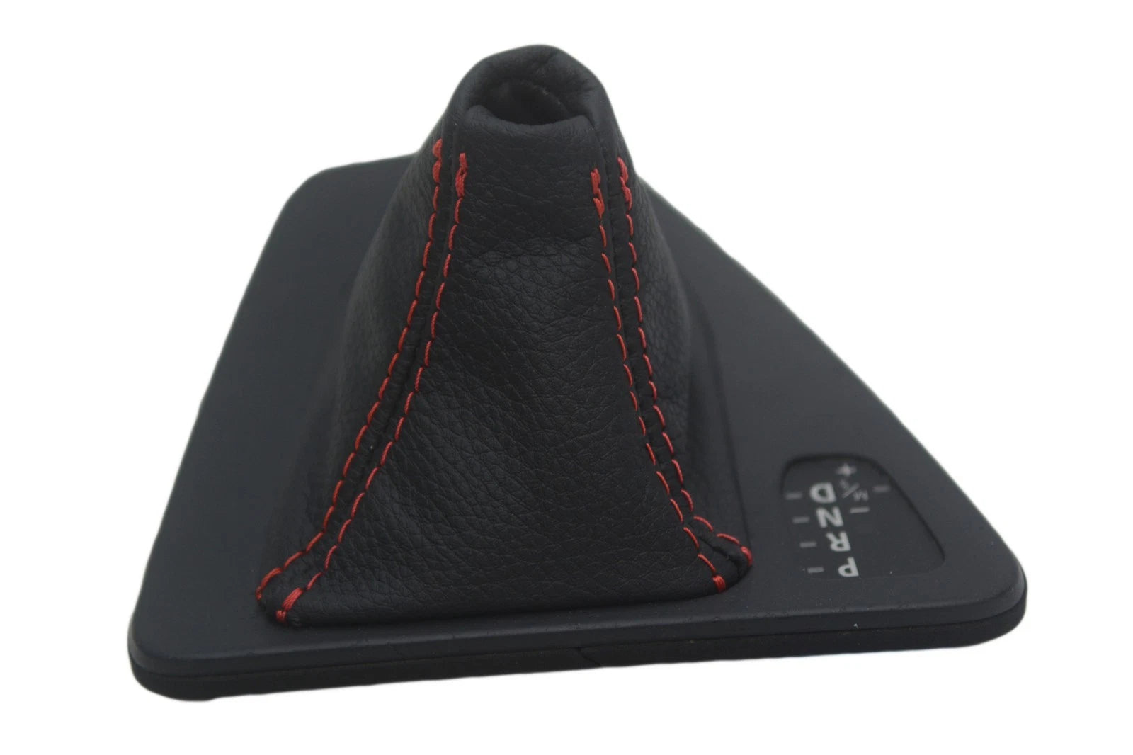 Automatic Shift Boot for BMW E90 (2005–2013) - Leather Synthetic, Red Stitch