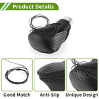 1Pc Gear Shift Knob Cover for Toyota CH-R (2018–2022) Black Carbon Fiber