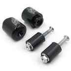 Set of 2 Black Rubber Bar Ends Weight Sliders for Yamaha YZF-R1 (1998–2012)