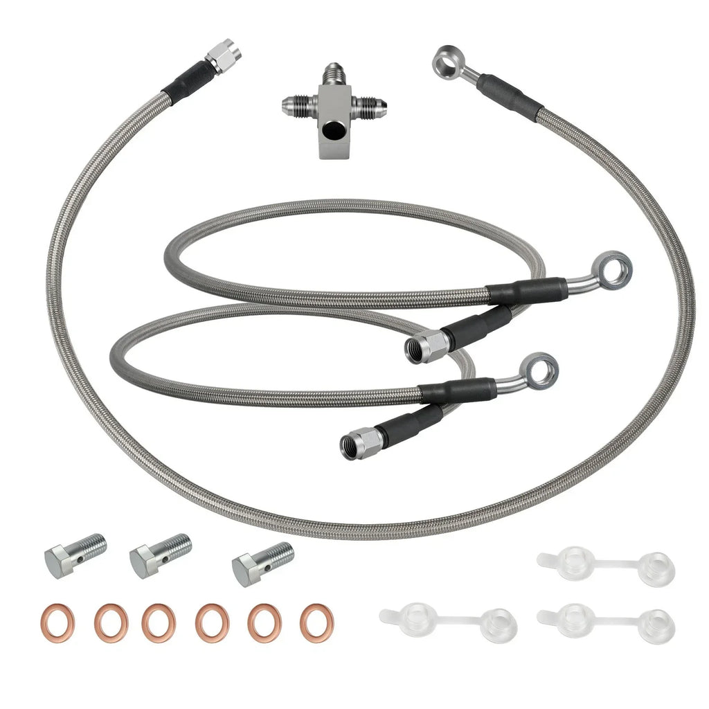 3 x Front Brake Hose Lines Kit for Suzuki Quadsport Z400 LTZ400 LTZ400Z (2003–2008)
