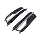 Set of 2 Front Bumper Fog Grille Covers for Audi A5 S-Line (2013–2016)