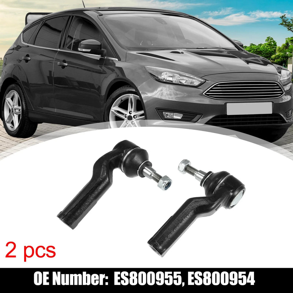 2pcs Front Outer Tie Rod ES800954 for Ford Focus (2012–2017), Lincoln MKC (2015–2016)