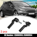 2pcs Front Outer Tie Rod ES800954 for Ford Focus (2012–2017), Lincoln MKC (2015–2016)