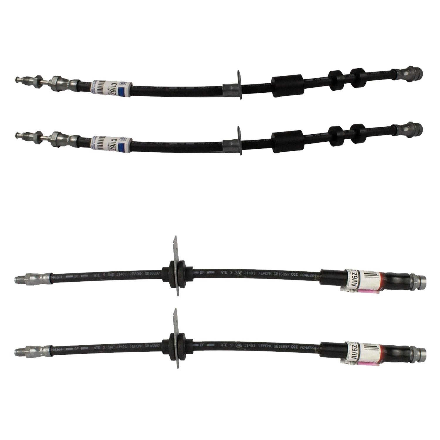 Brake Hydraulic Hose Kit for Ford C-Max, Focus Rear Disc (2013–2018)