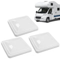 Set of 3 RV Replacement Roof Vent Covers for Camper 14"x14" White