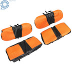 Set of 2 Front & Rear Seat Covers for E-Z-GO Medalist TXT (1994–2013) - Orange