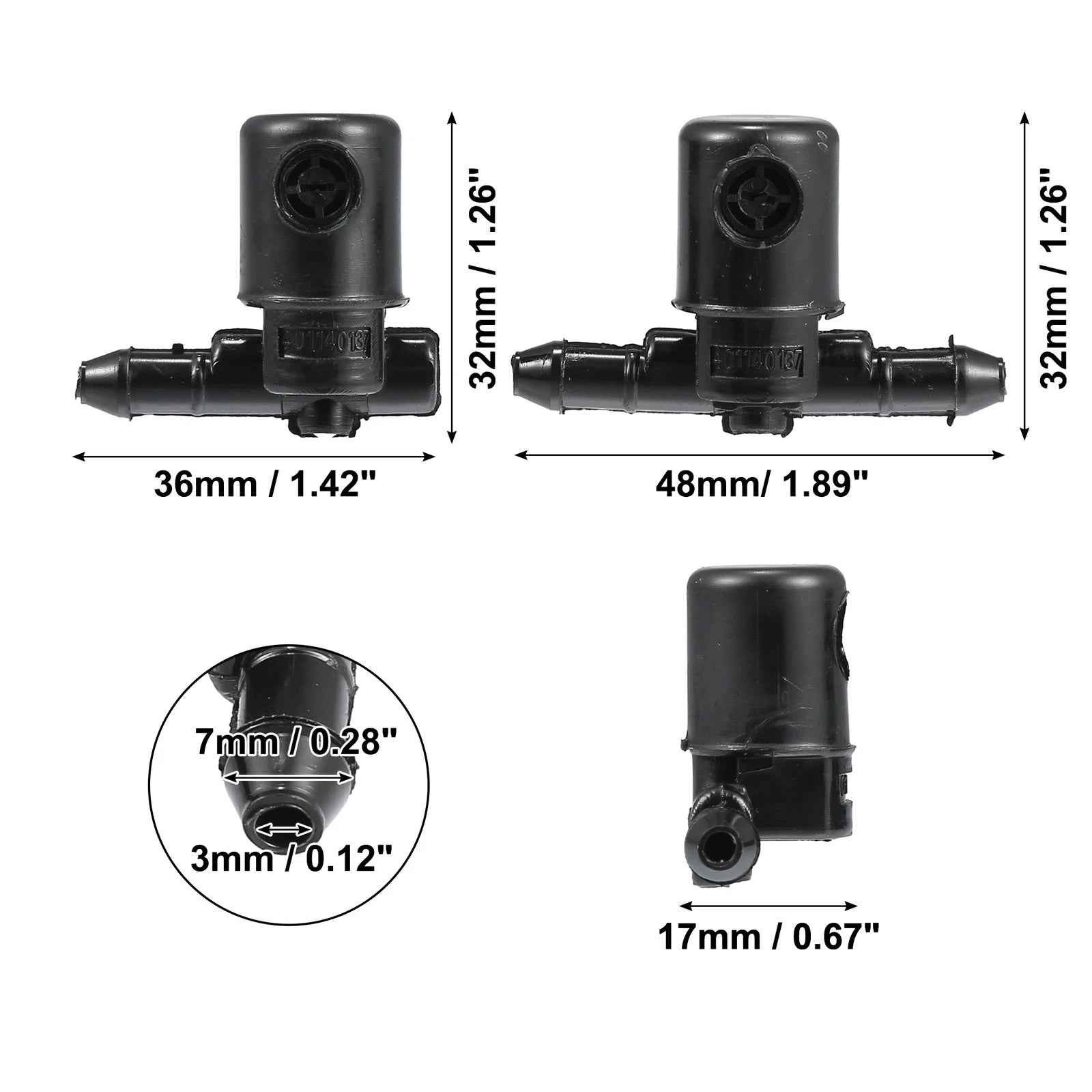 2X Windshield Washer Nozzles for Buick Regal (2011–2017)