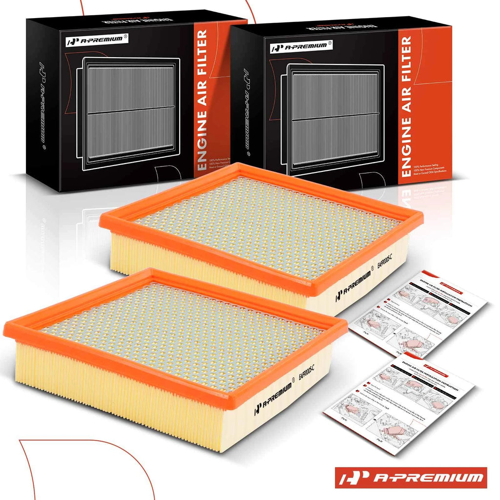 2X Engine Air Filter for Jeep Grand Cherokee (2014–2019) 3.0L