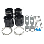 Exhaust Manifold Bellow Hose Repair Kit W/Gasket for OMC 4.3L Sterndrive V6 (N/A)
