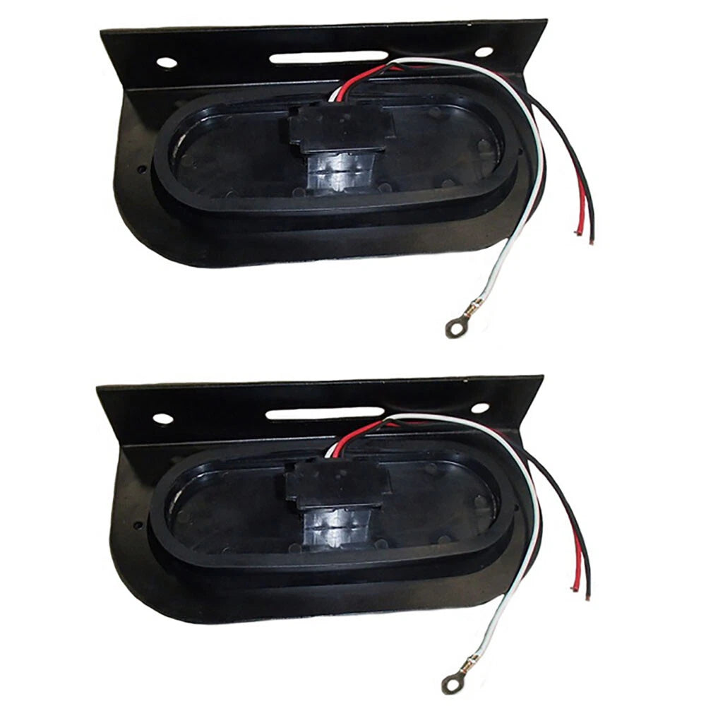 Set of 2 6" Tail Light Kit with Mounting Bracket for Truck and Trailers