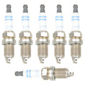 Set of 6 Spark Plugs Bosch Double Platinum 8113 for Ford Lincoln Mazda