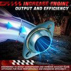 Stainless Steel Exhaust Headers Pair for Dodge Ram 2500 3500 1996–2002 8.0L V10