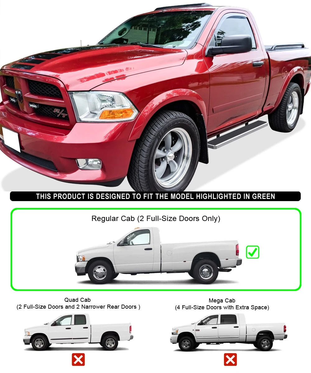 Running Boards for Dodge Ram 1500 2500 3500 (2002-2008) 6 Inch