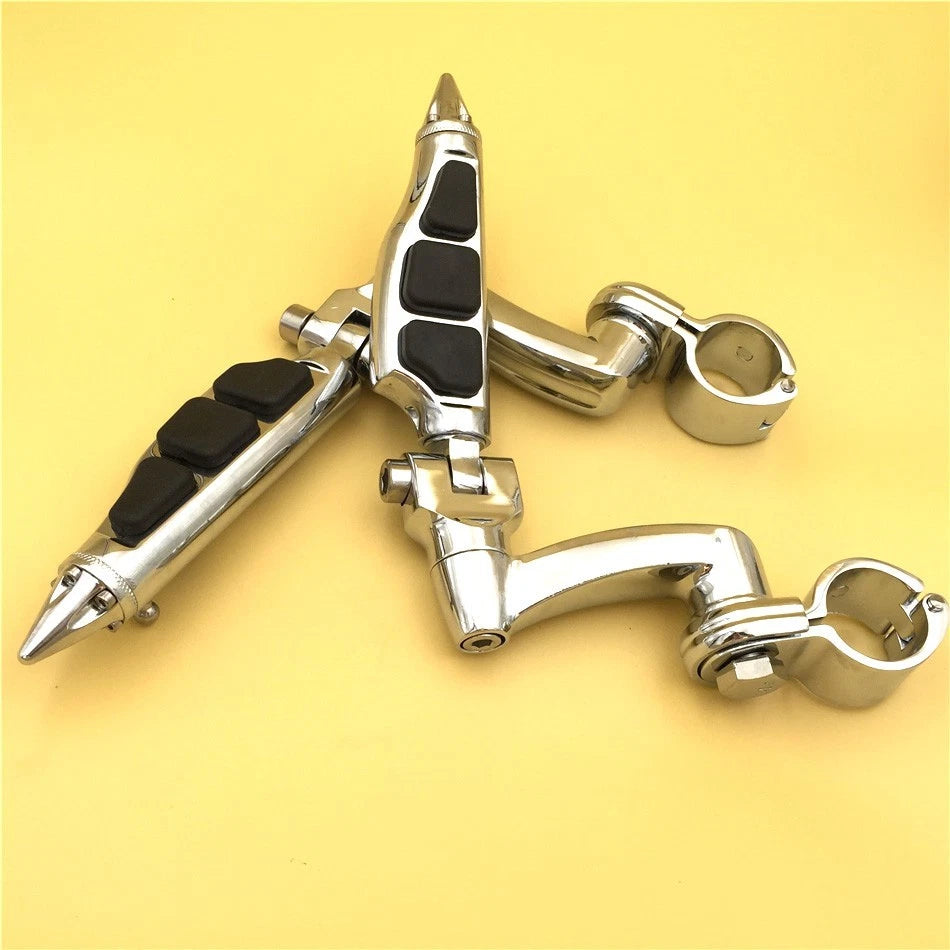 Chrome Stiletto Shape Foot Peg for Honda GoldWing VTX1300 Shadow Valkyrie (2001–2008)