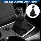 6 Speed Gear Shift Knob with Dust Cover for Ford Focus (2005–2008)