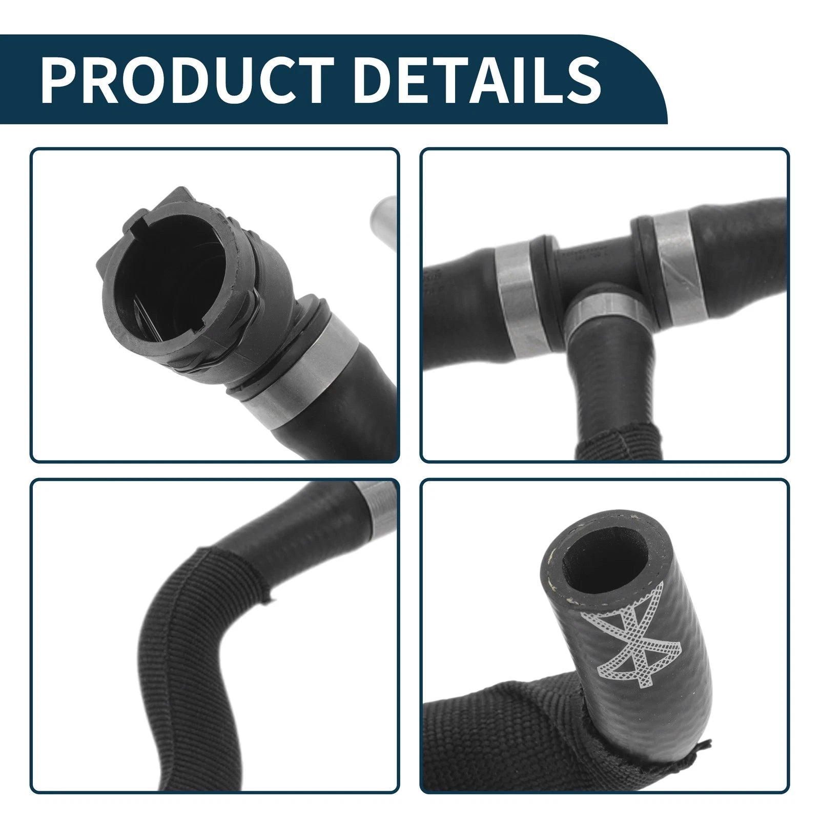 Radiator Hose Coolant Pipe for Audi A8 (2013–2014) 4H0819378E Rubber
