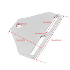 Bottom Mount Headlight Bracket Adapter for Harley Cruiser Chopper Touring Chrome