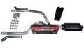 2.5" Dual Exhaust Kit for Dodge Dakota (1987–1996) Flowmaster 50 Corner Black