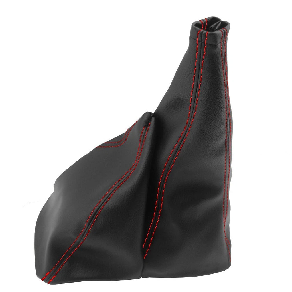 Manual Shift Boot for Isuzu Rodeo (1990–1995) Red Stitch Leather Synthetic
