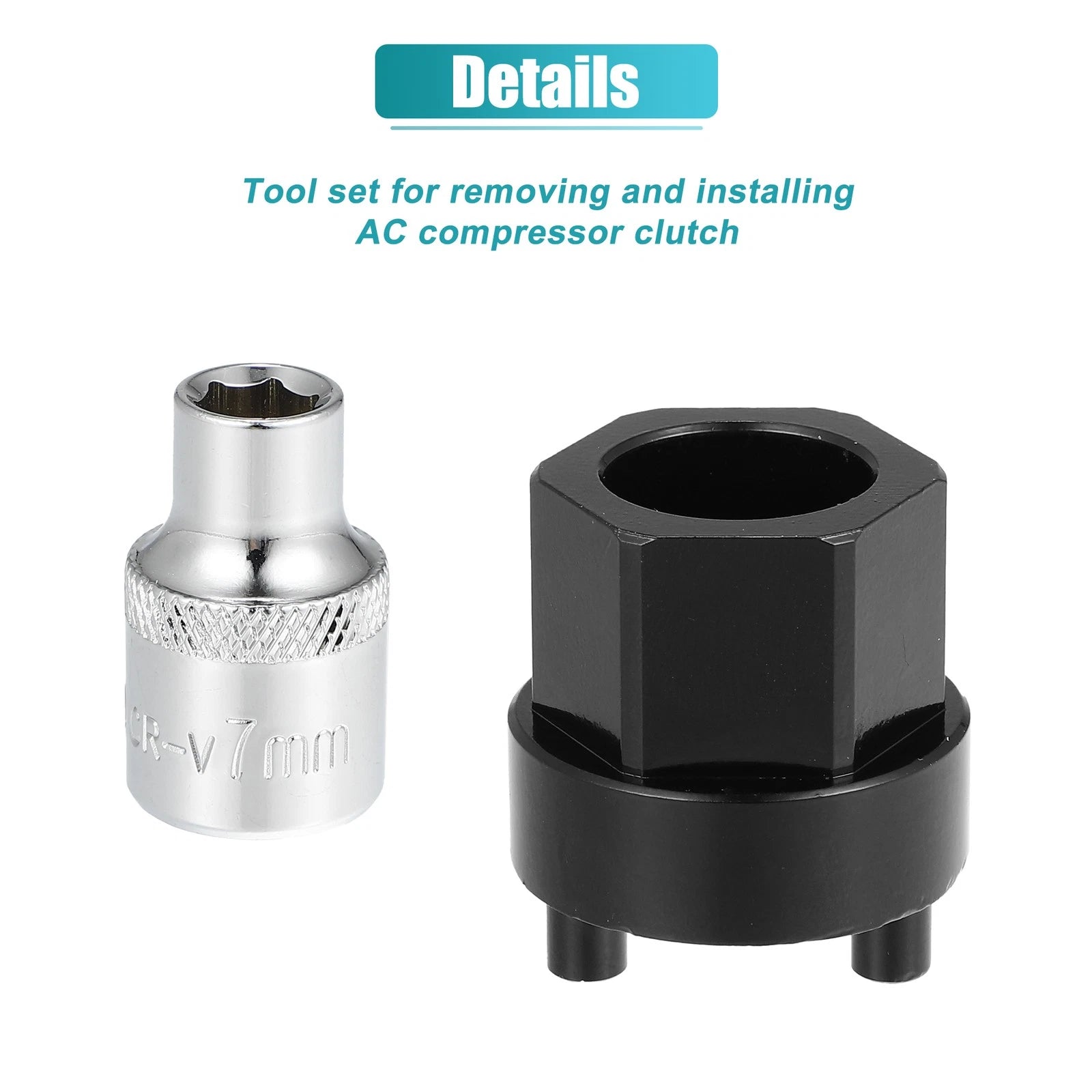 Set of 1 A/C Compressor Clutch Hub Remover Tool 7mm for Mercedes Benz 5SEL12